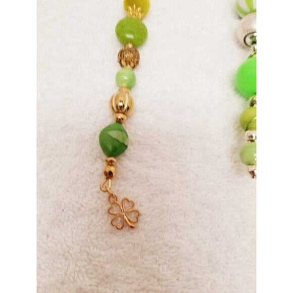 Lime green and gold Christmas icicle ornaments c19* - Picture 7 of 9